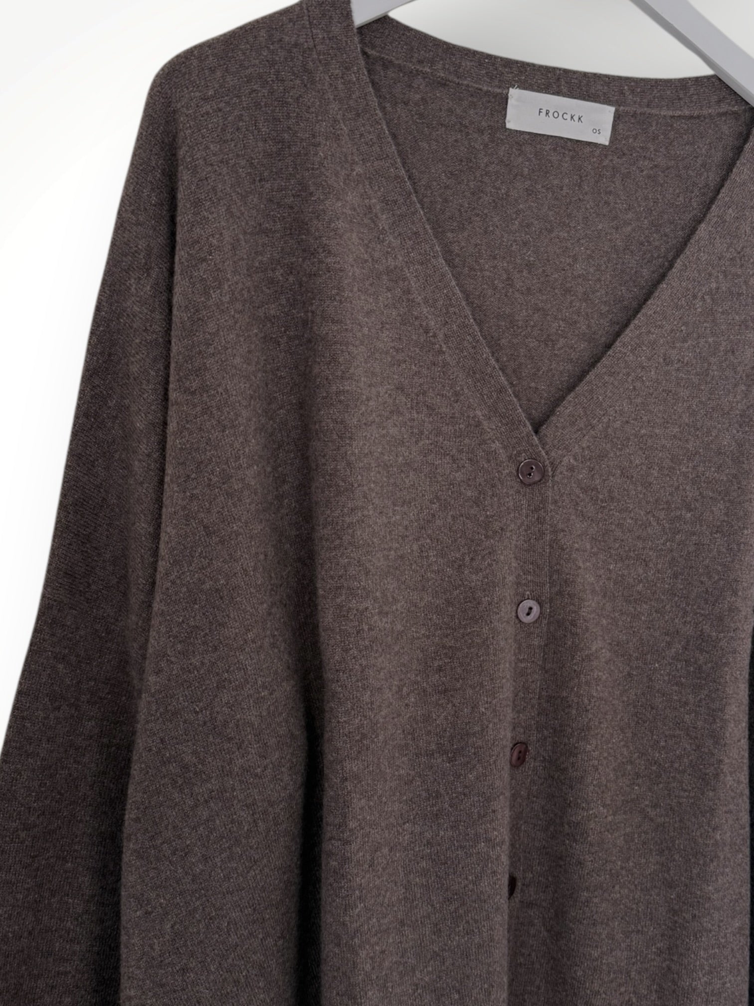 boyfriend cashmere cardigan -bark Apparel