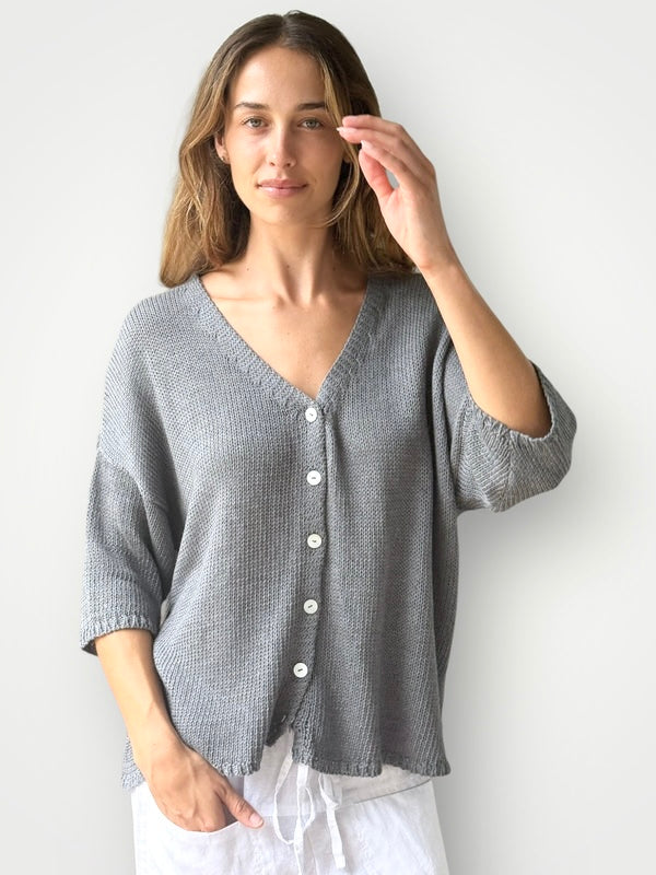 alex cardi-pebble cotton knit Apparel