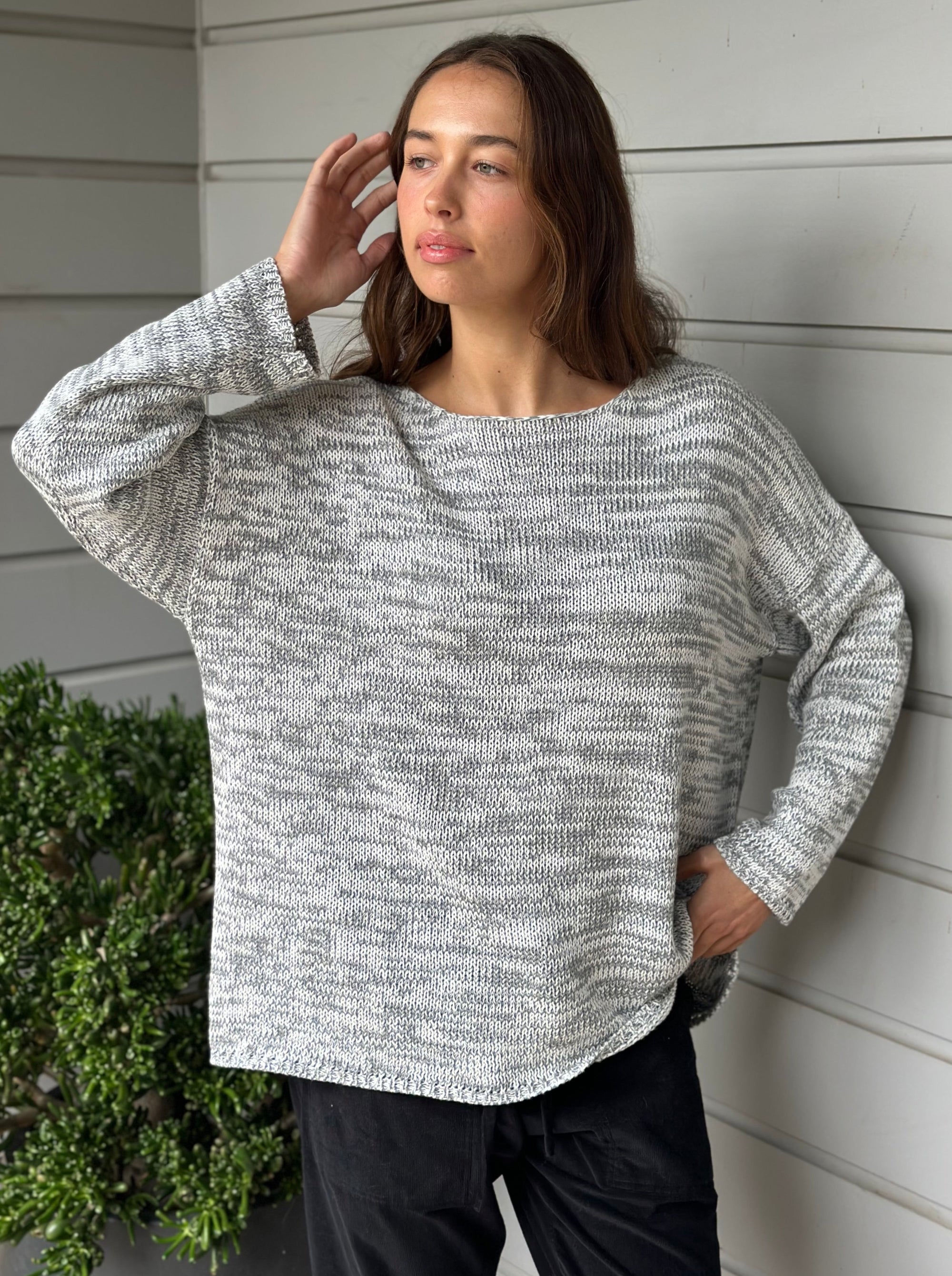 ashton jersey - grey mix cotton Apparel  