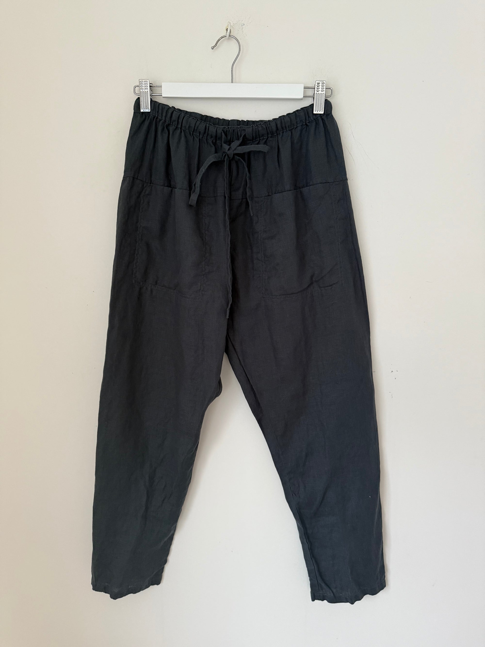 jessie pant-charcoal linen Apparel