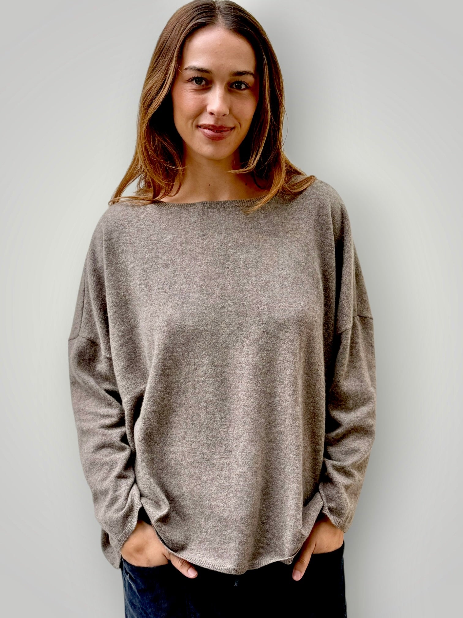 sophie cashmere knit- soil General