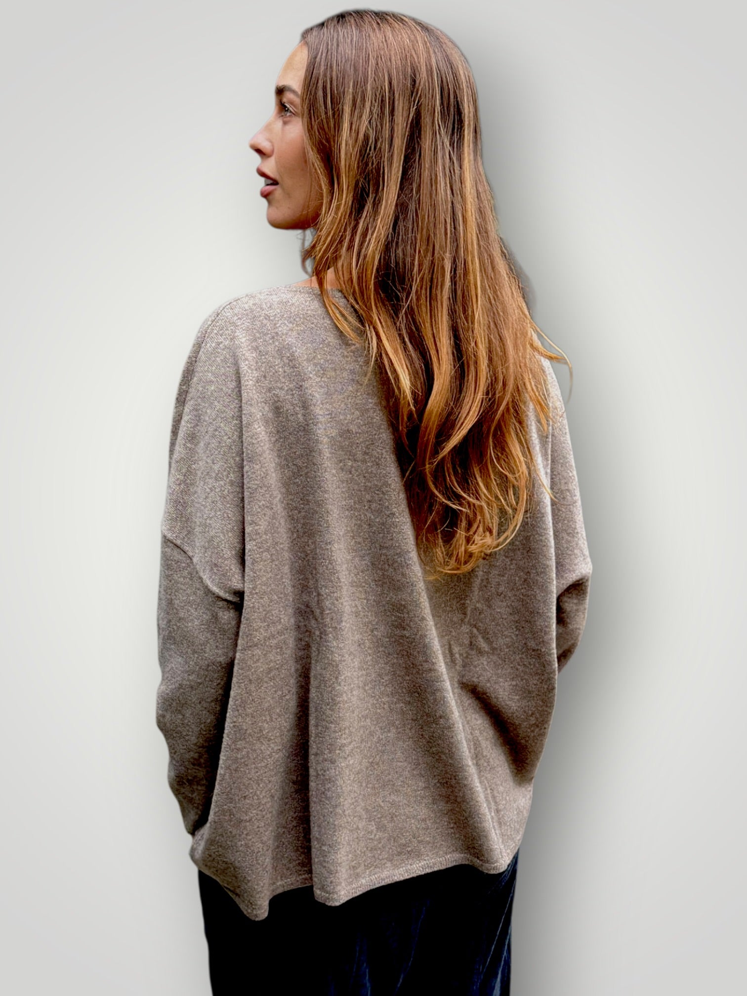 sophie cashmere knit- soil General