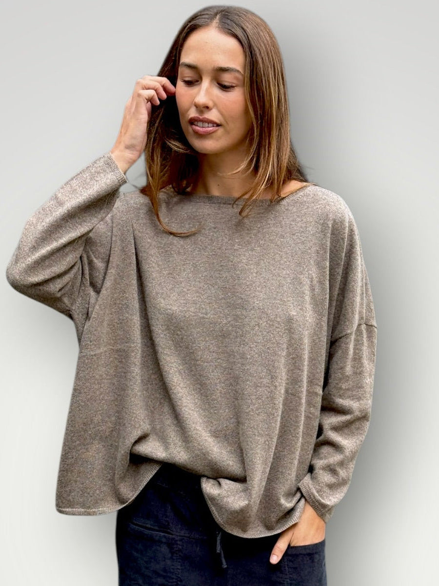 sophie cashmere knit- soil General