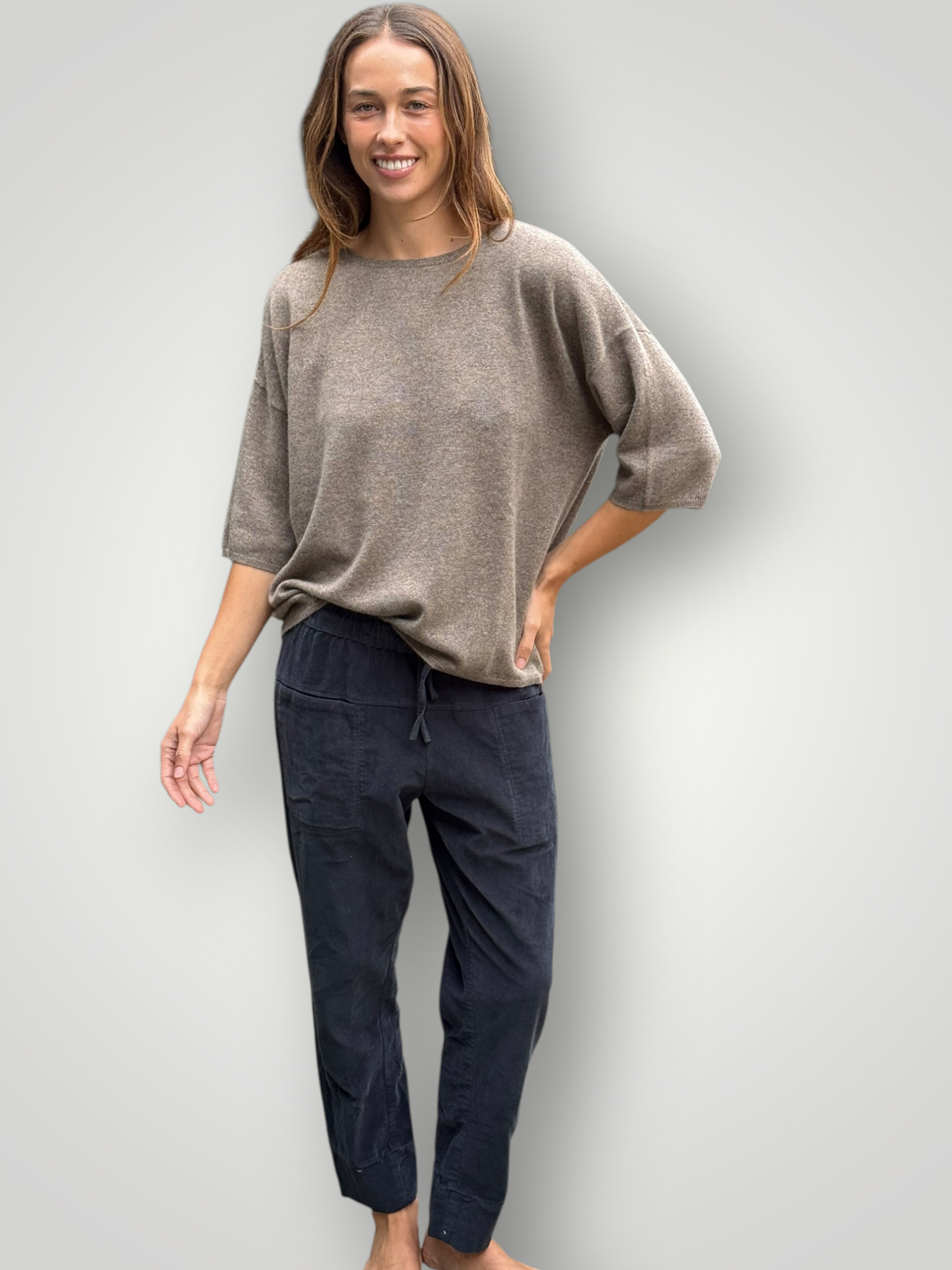 darcy pants - charcoal cord Apparel