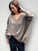 boyfriend v cashmere knit- soil Apparel