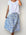 lola skirt - blue floral cotton Apparel