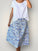 lola skirt - blue floral cotton Apparel