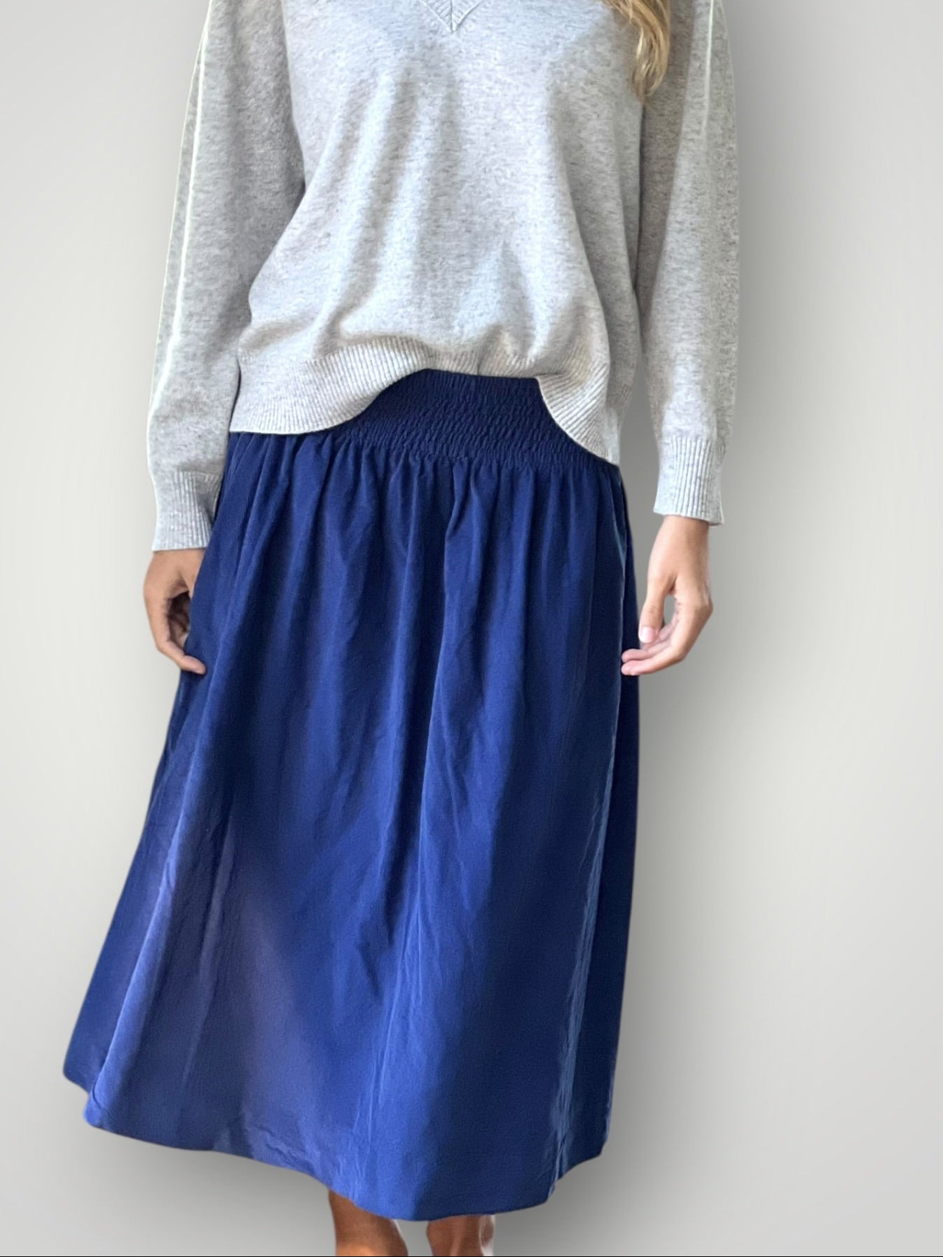 lola skirt- blue dusk cord Apparel
