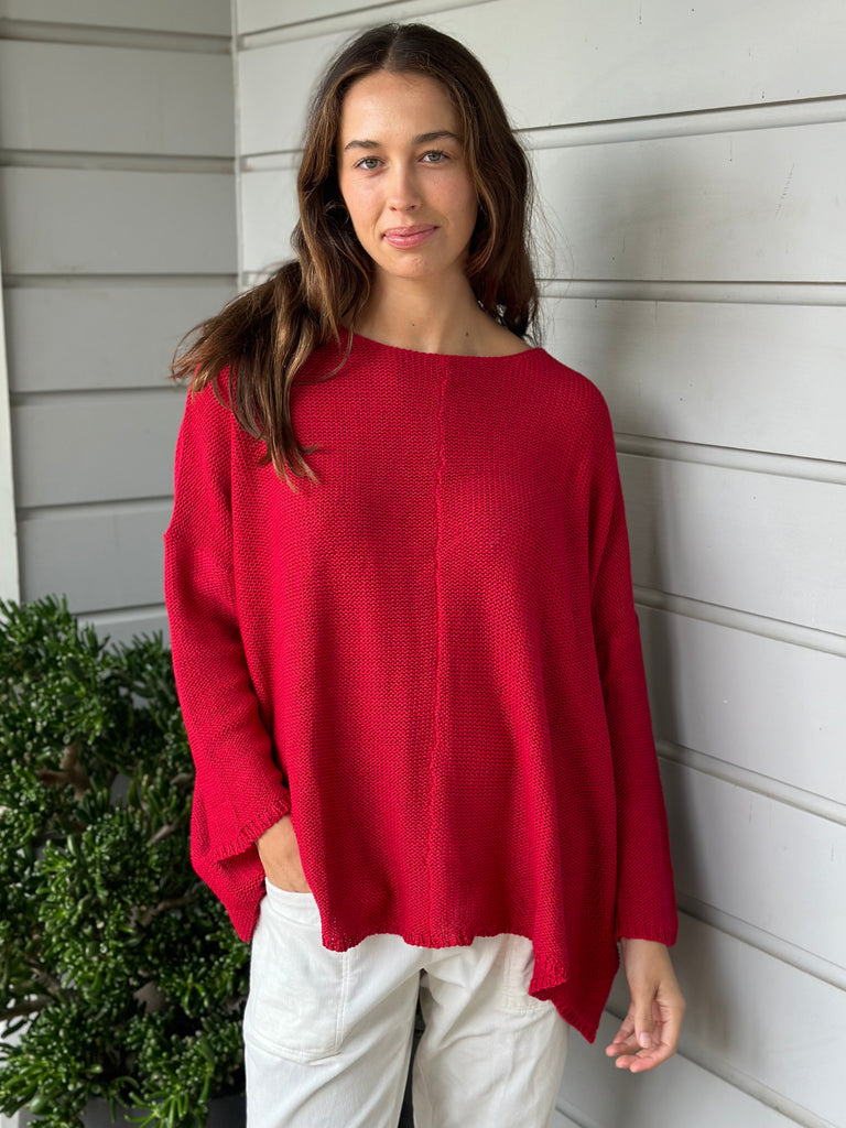 stella jersey - red cotton knit Apparel  