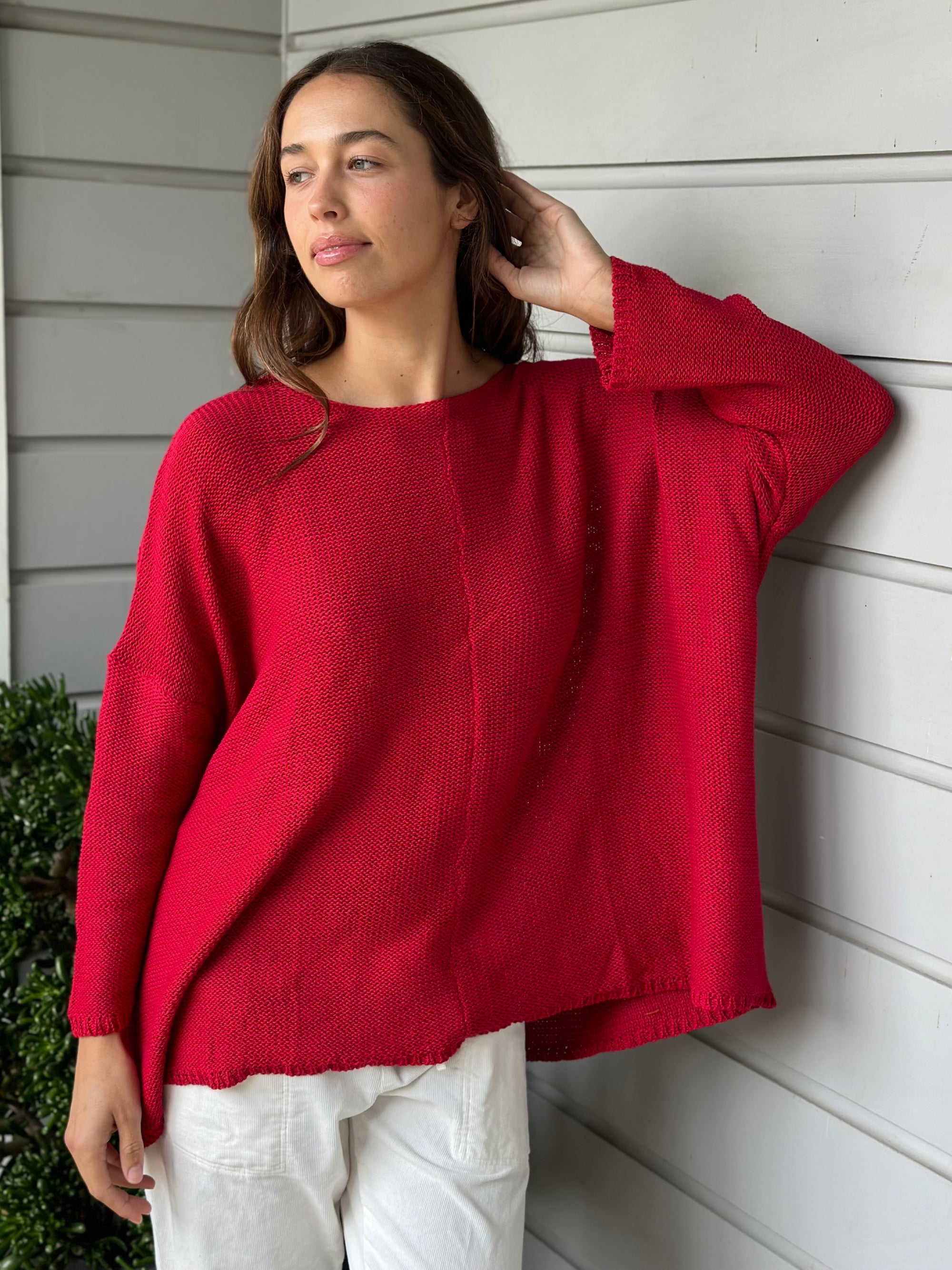 stella jersey - red cotton knit Apparel  