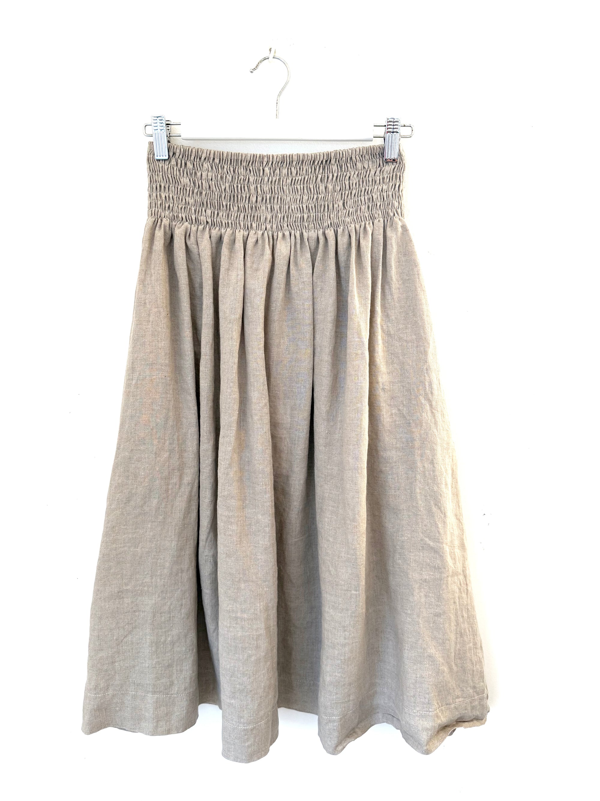 lola skirt - natural linen