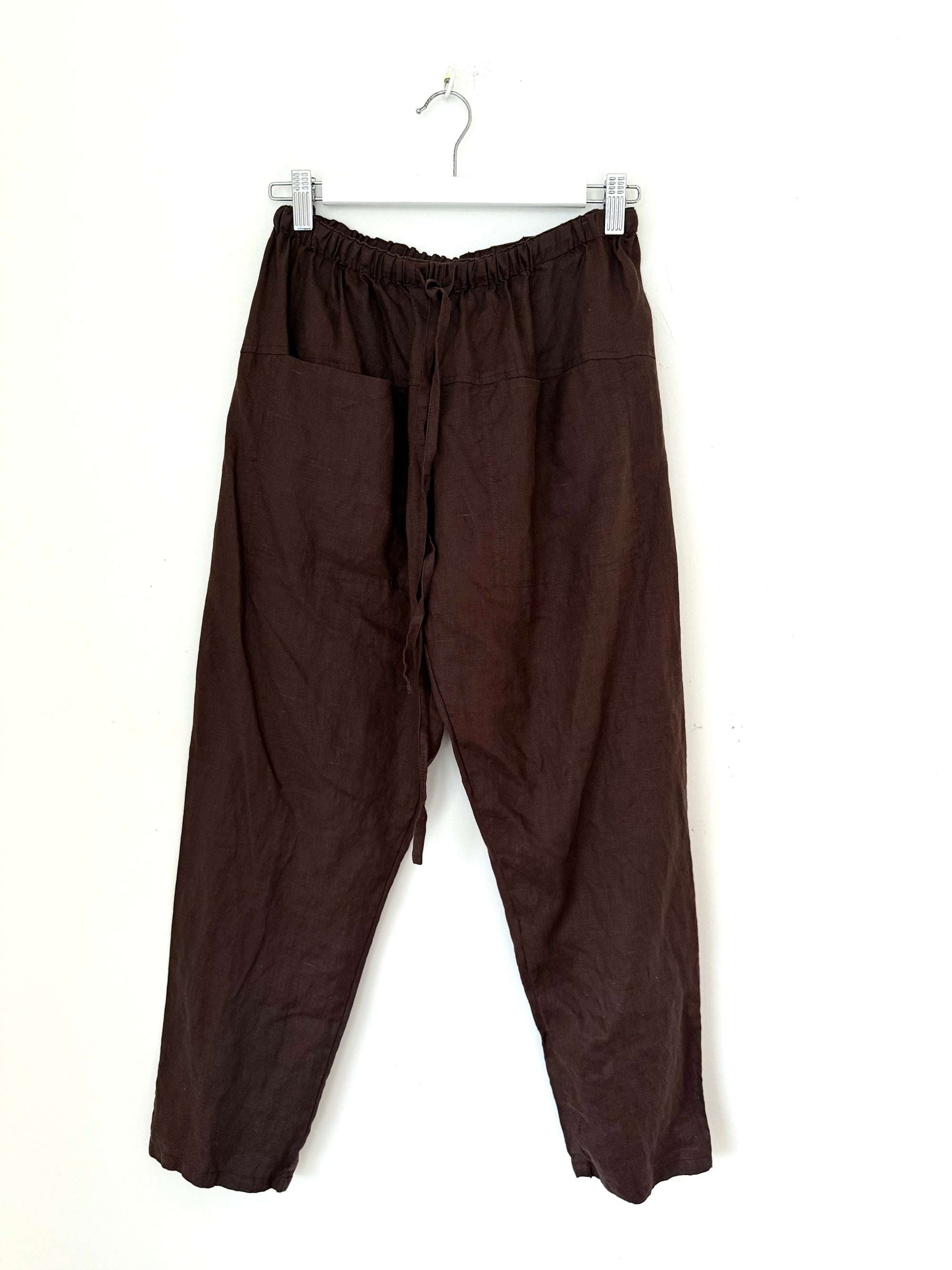 jessie pants - chocolate linen Apparel