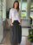 lana skirt - black linen Apparel