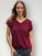lara knit top - merlot cotton Apparel