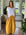 lana skirt - turmeric linen Apparel  