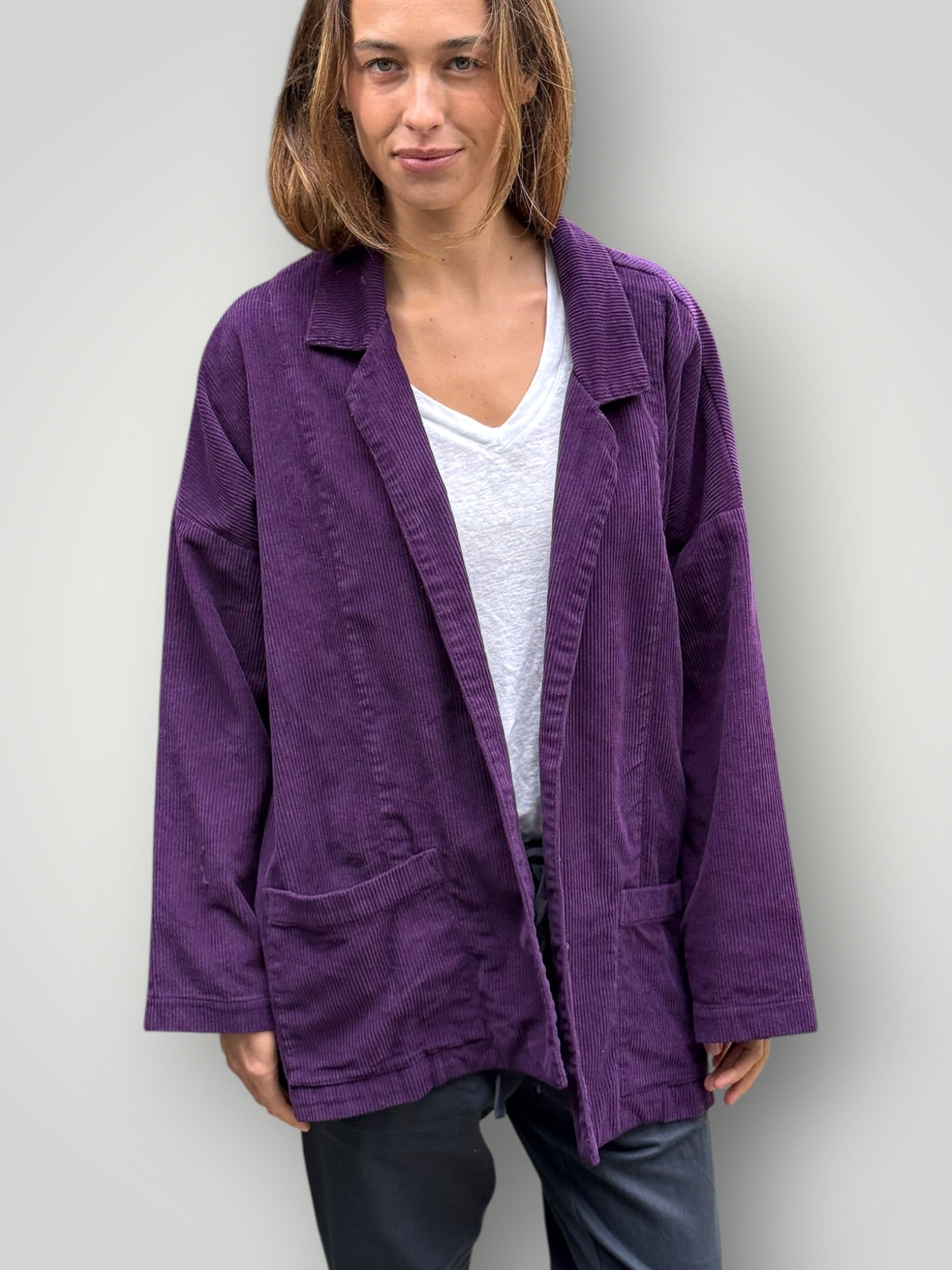 albert jacket -eggplant cord Shirts