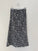 anthea skirt - navy floral linen Apparel