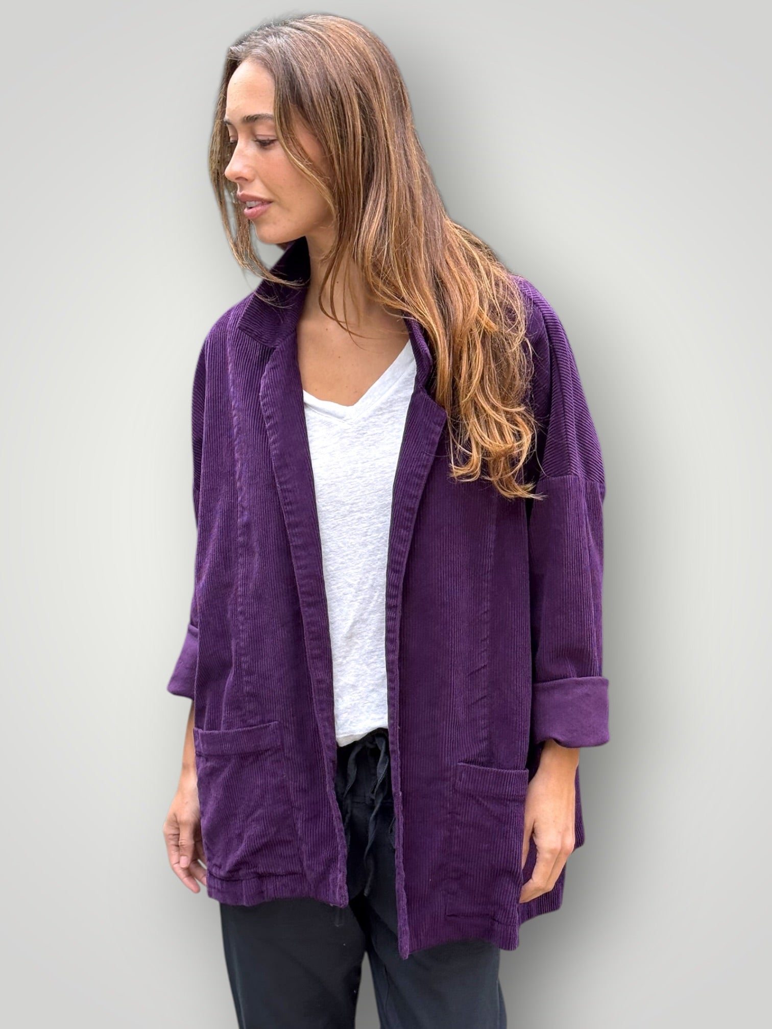 albert jacket -eggplant cord Shirts