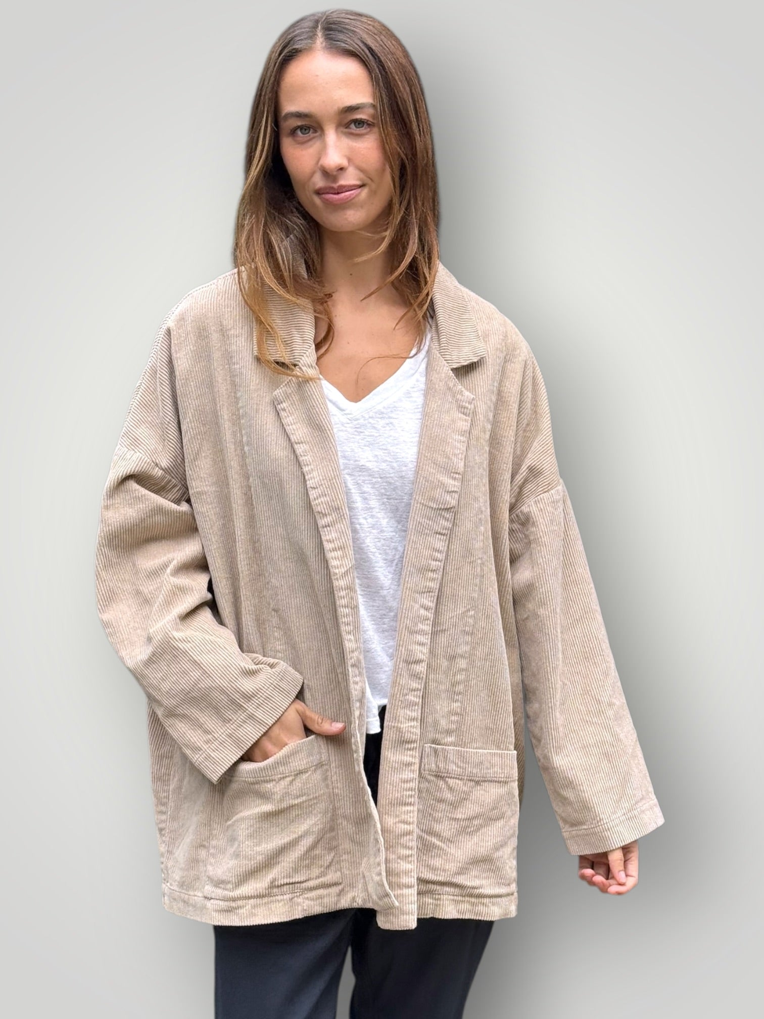albert jacket - sand cord Shirts