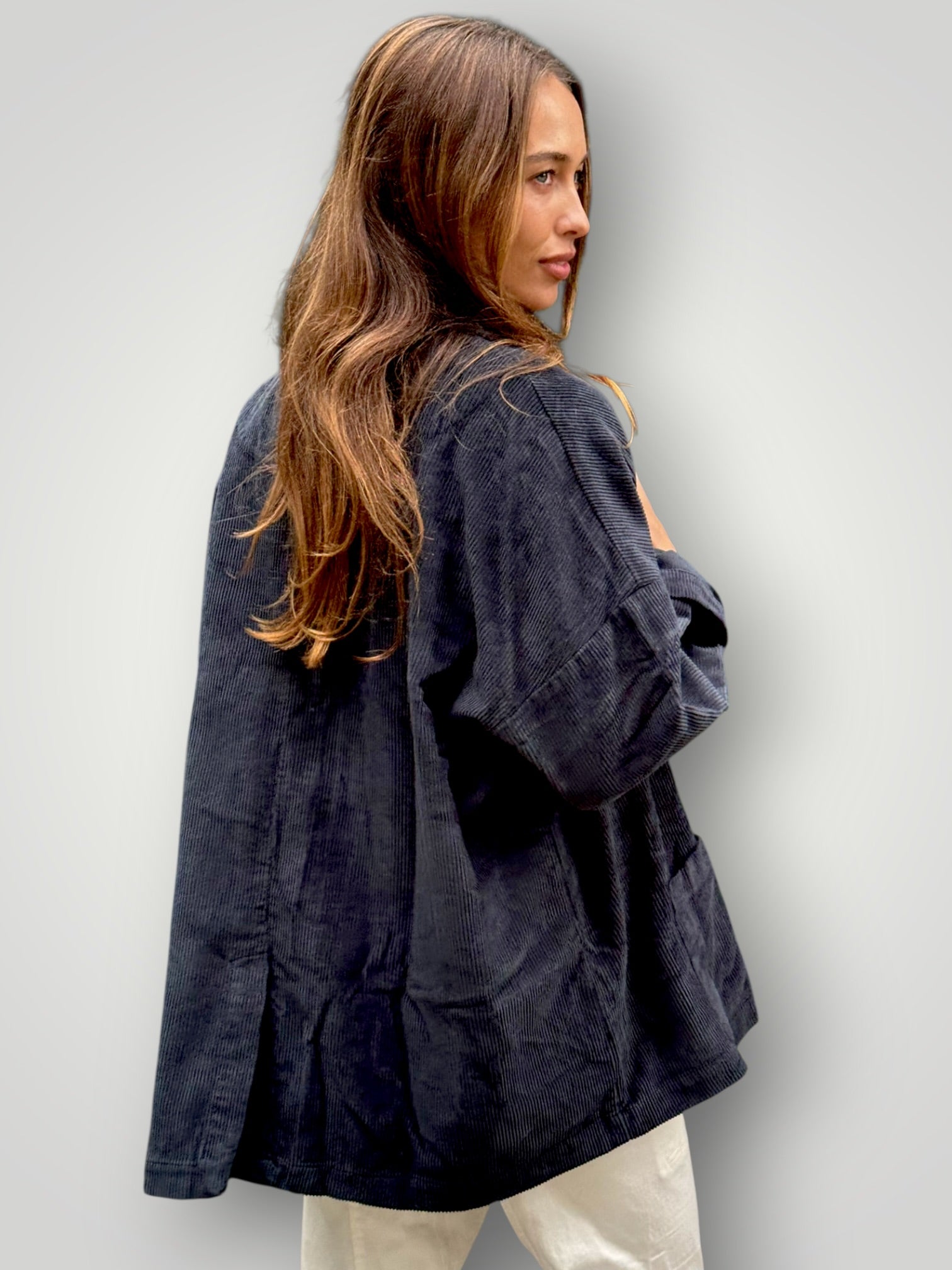 albert jacket - charcoal cord Shirts