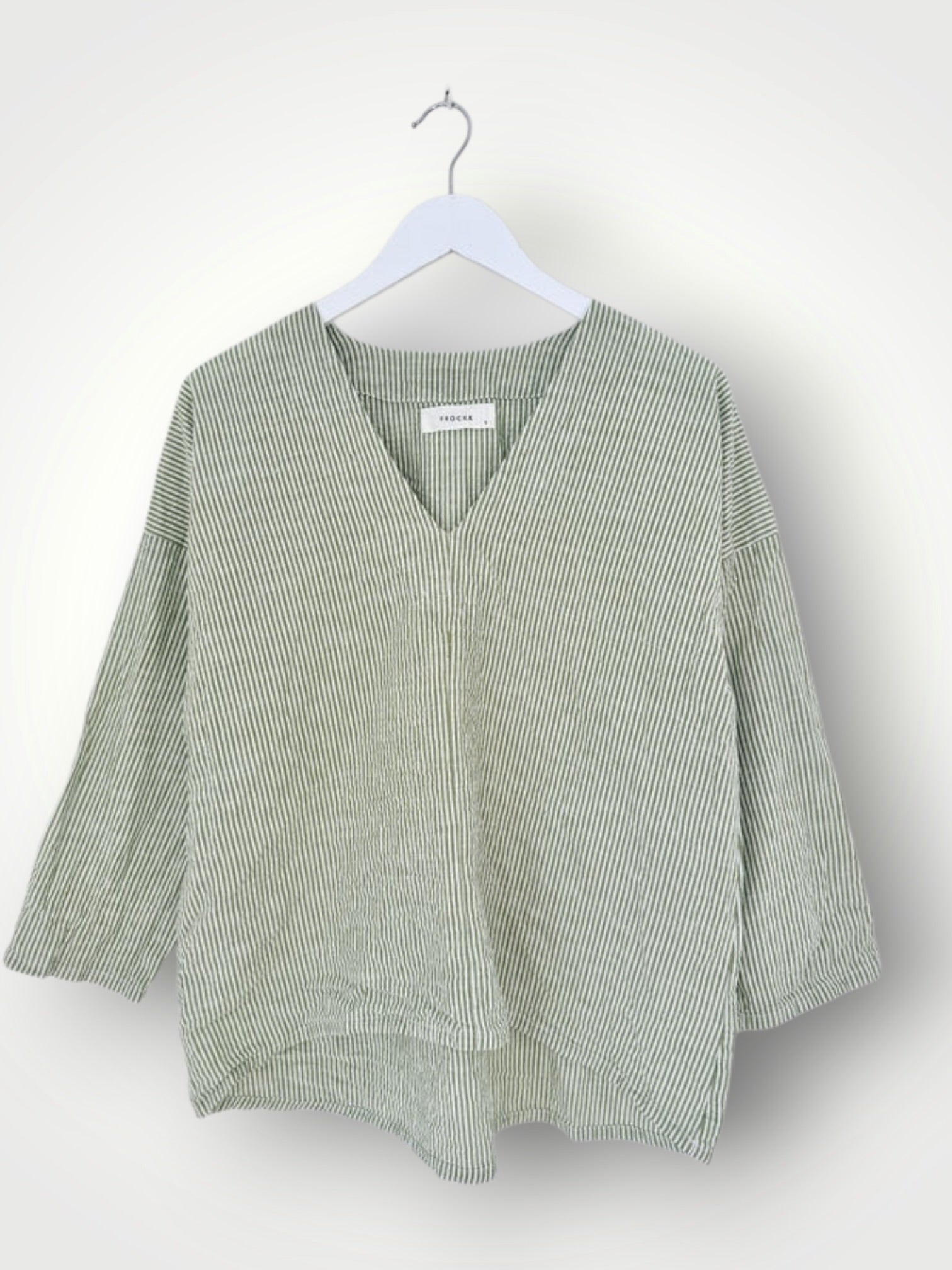 paige top - olive stripe cotton Apparel