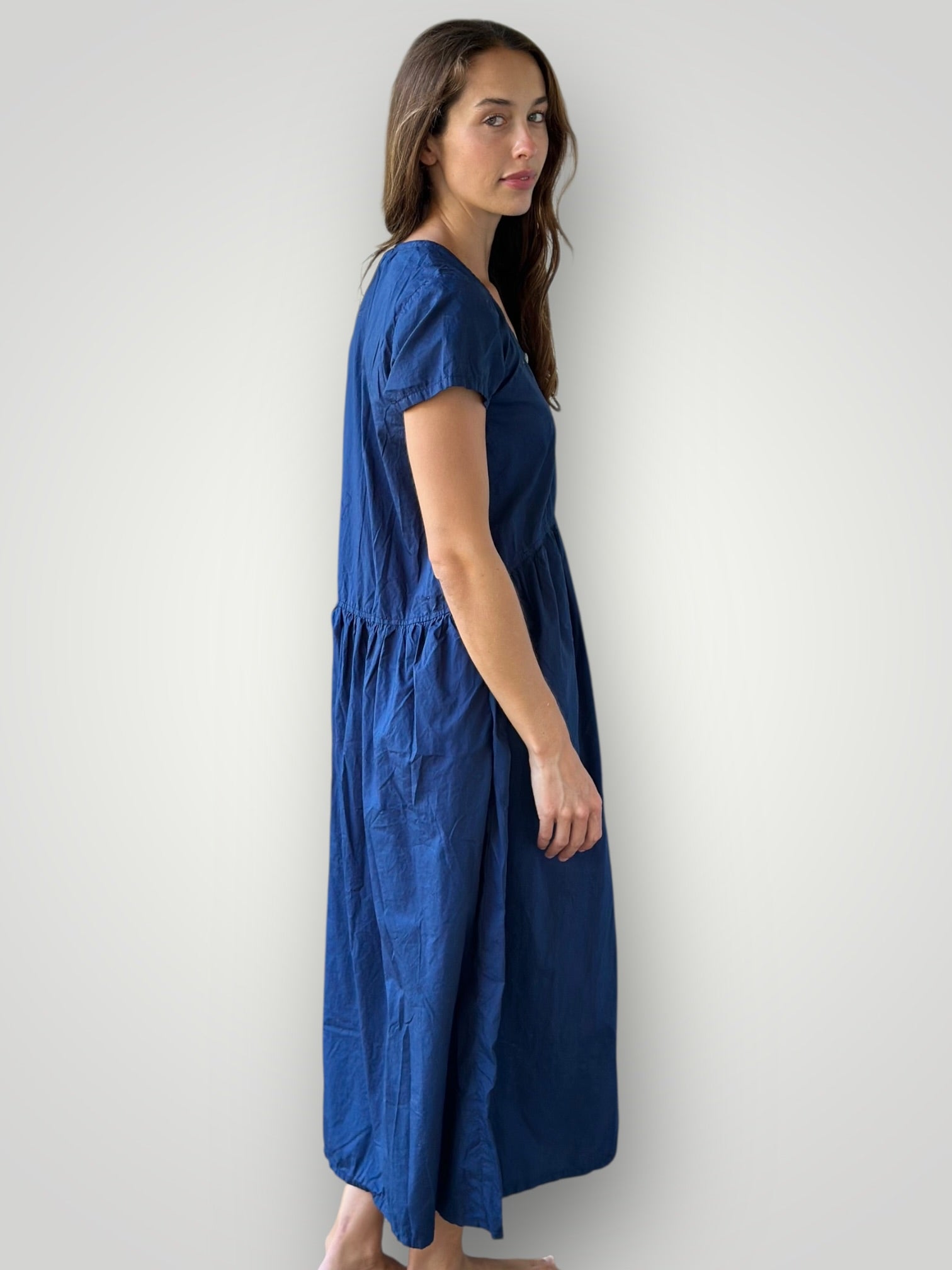 audrey dress - navy cotton Apparel