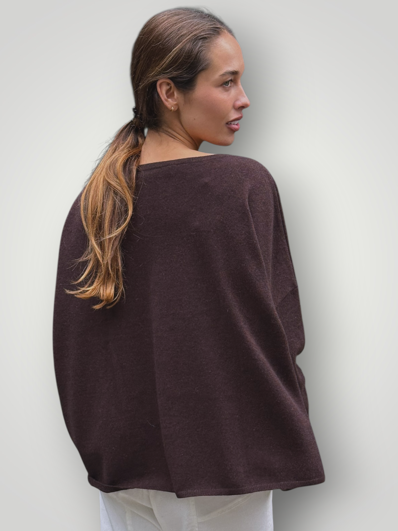 sophie cashmere knit-chocolate General