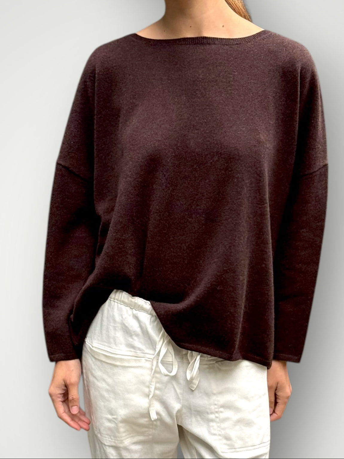 sophie cashmere knit-chocolate General