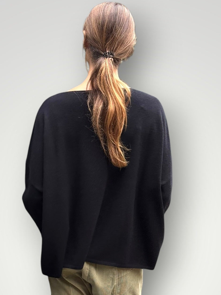 sophie cashmere knit-black General
