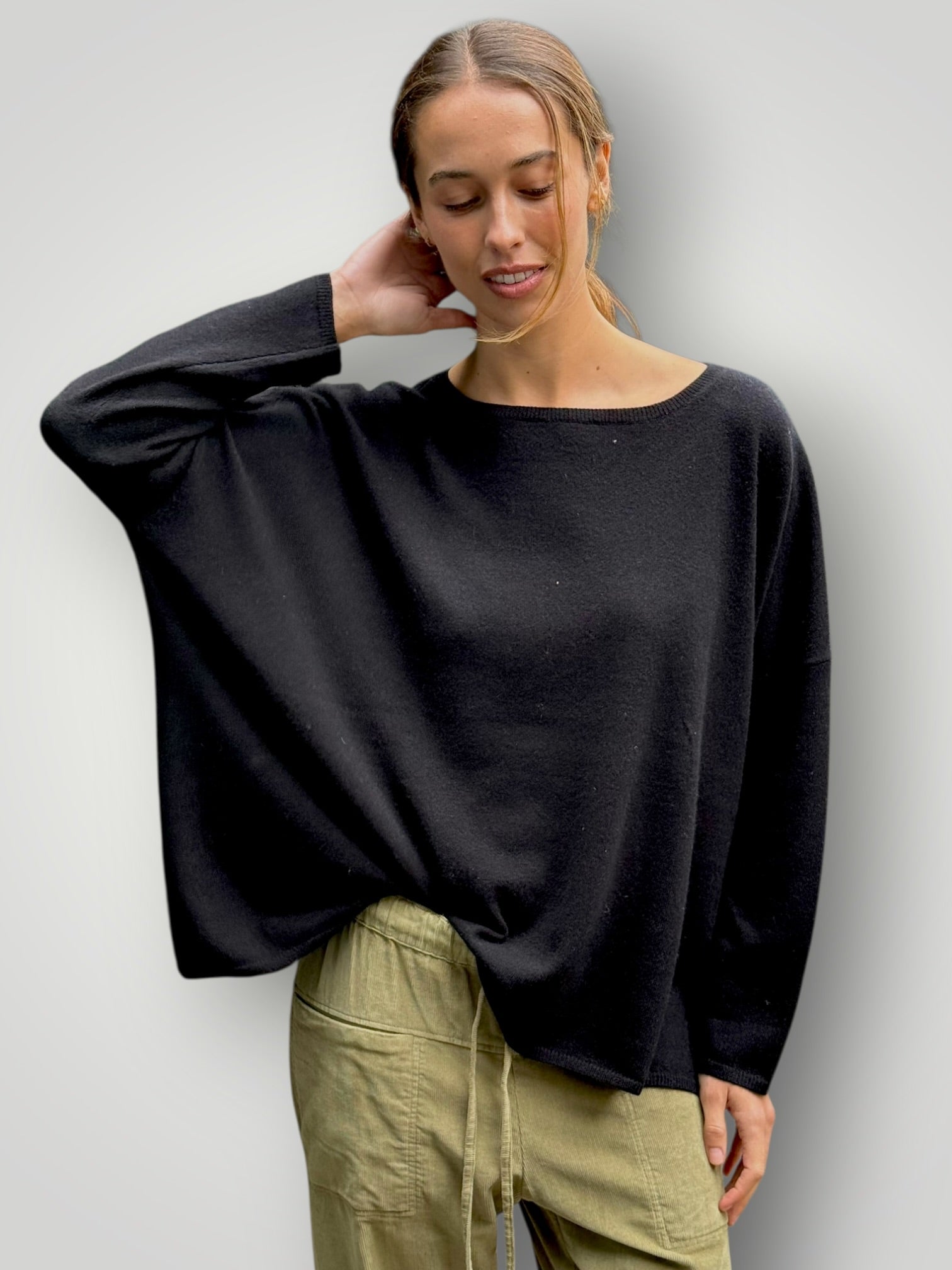 sophie cashmere knit-black General