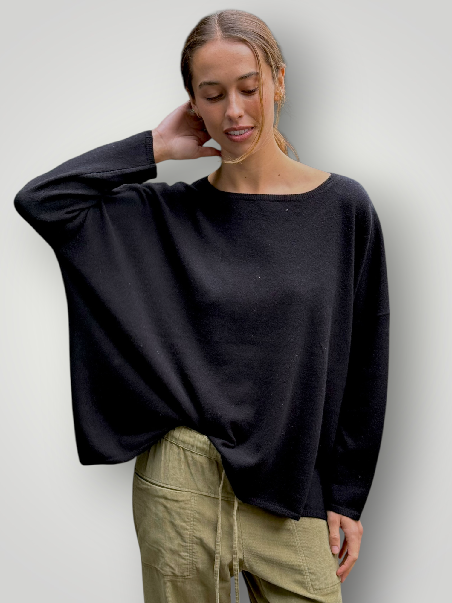 sophie cashmere knit-black General