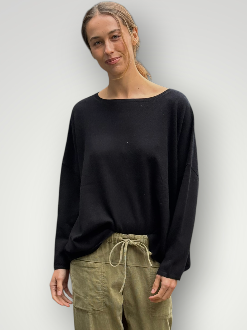 sophie cashmere knit-black General