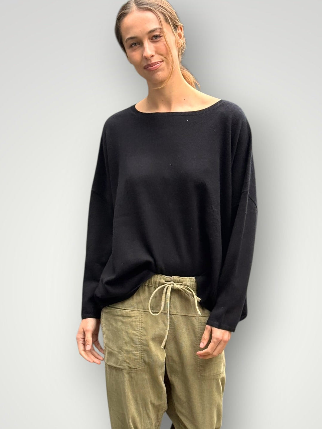 sophie cashmere knit-black General