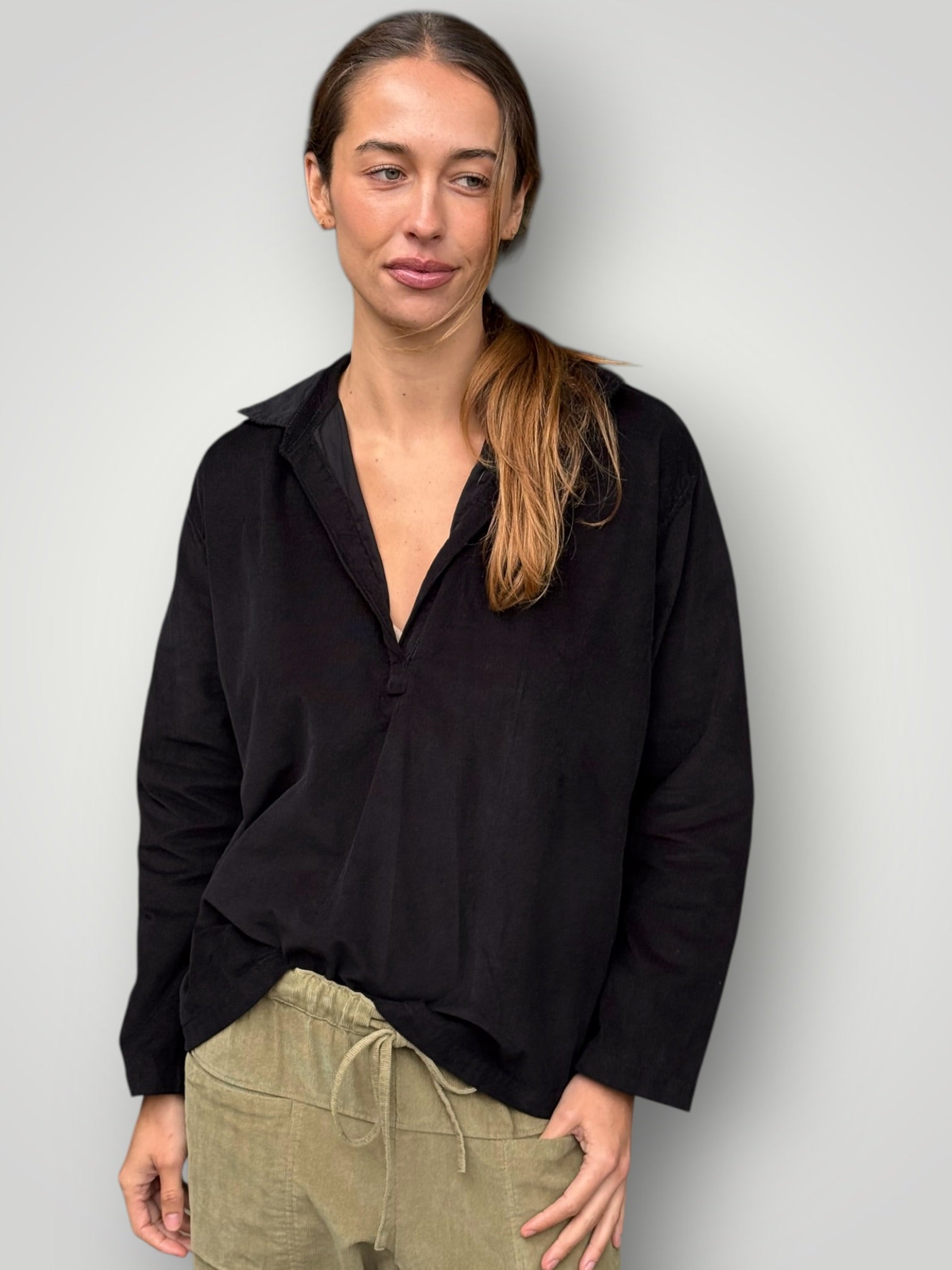 sybil top - black cord Apparel