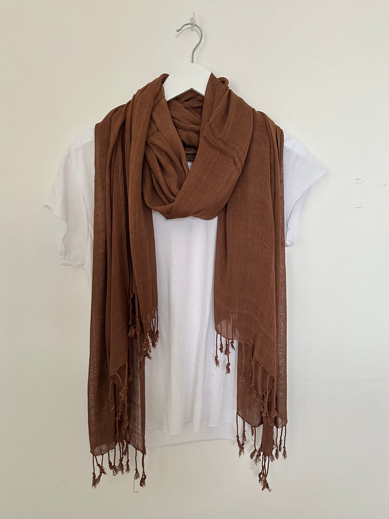 soft neck scarf-tobacco Apparel  