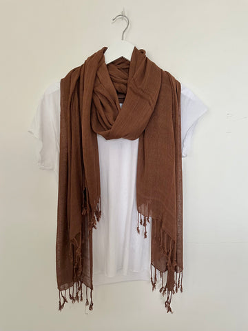soft neck scarf-tobacco Apparel  