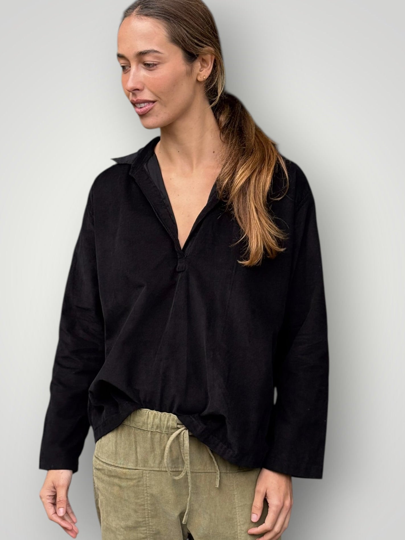 sybil top - black cord Apparel