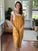 overalls - turmeric linen Apparel  