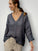 paige top - slate linen gauze Apparel