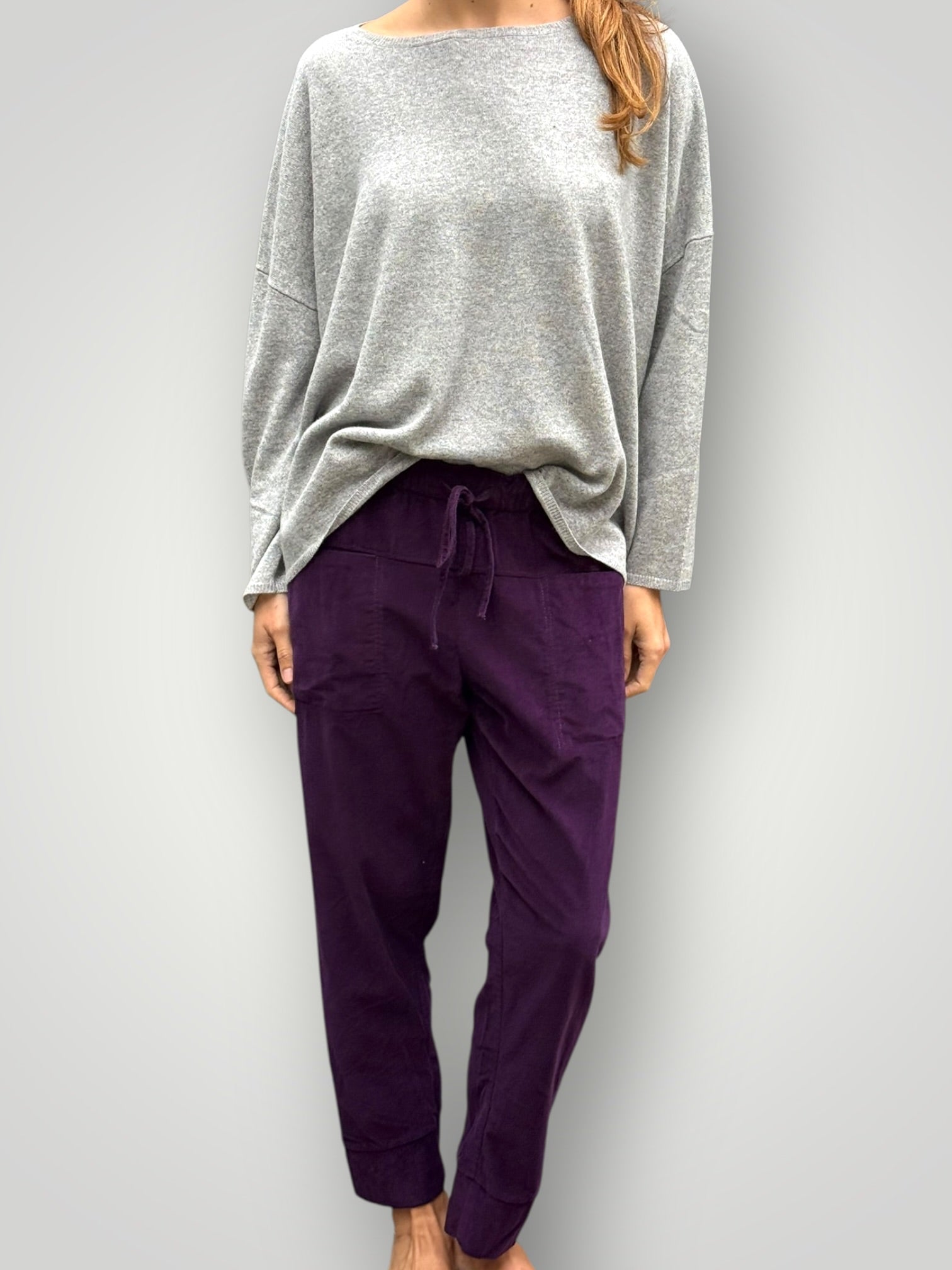 darcy pants - eggplant cord Apparel