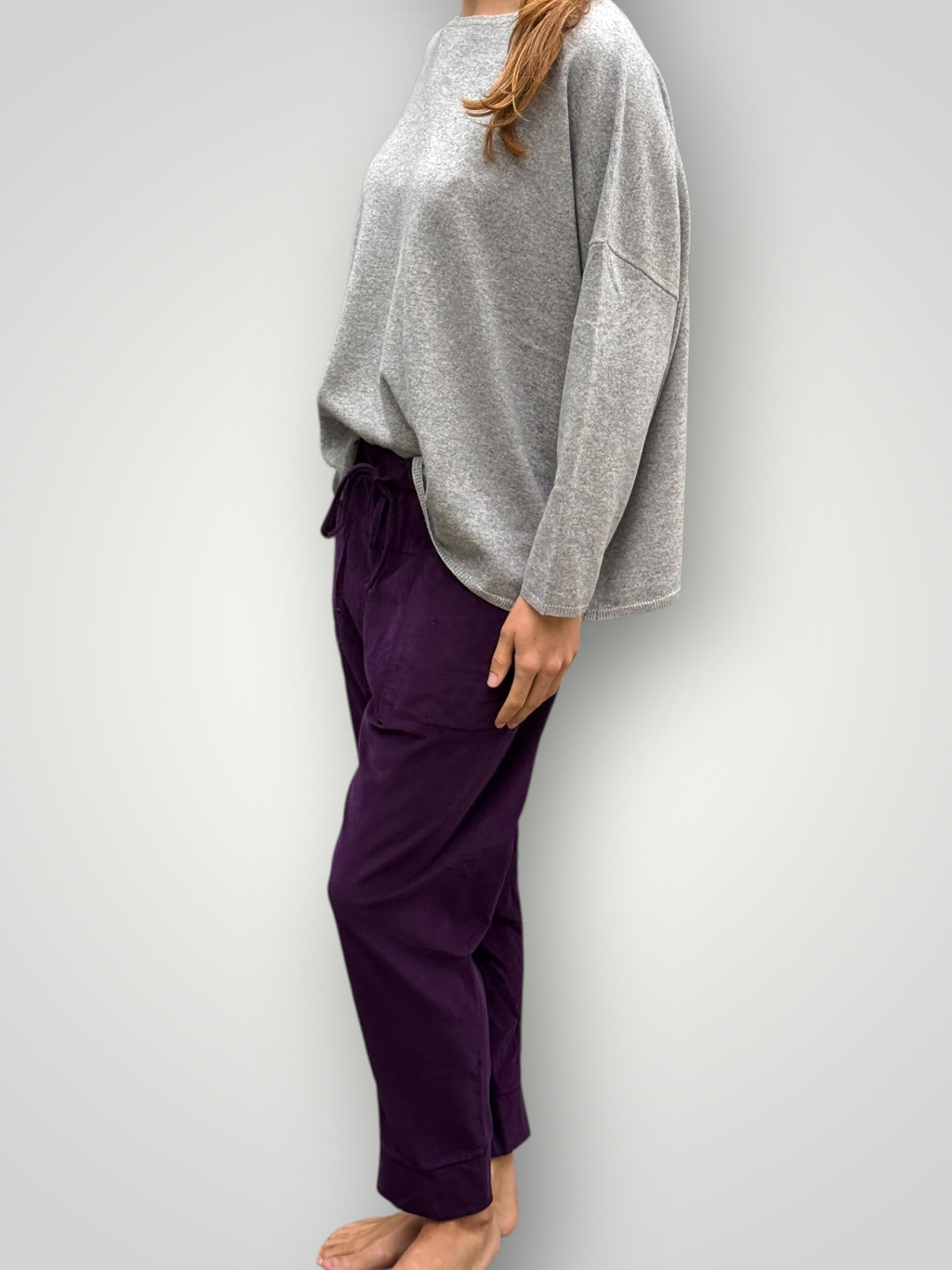 darcy pants - eggplant cord Apparel