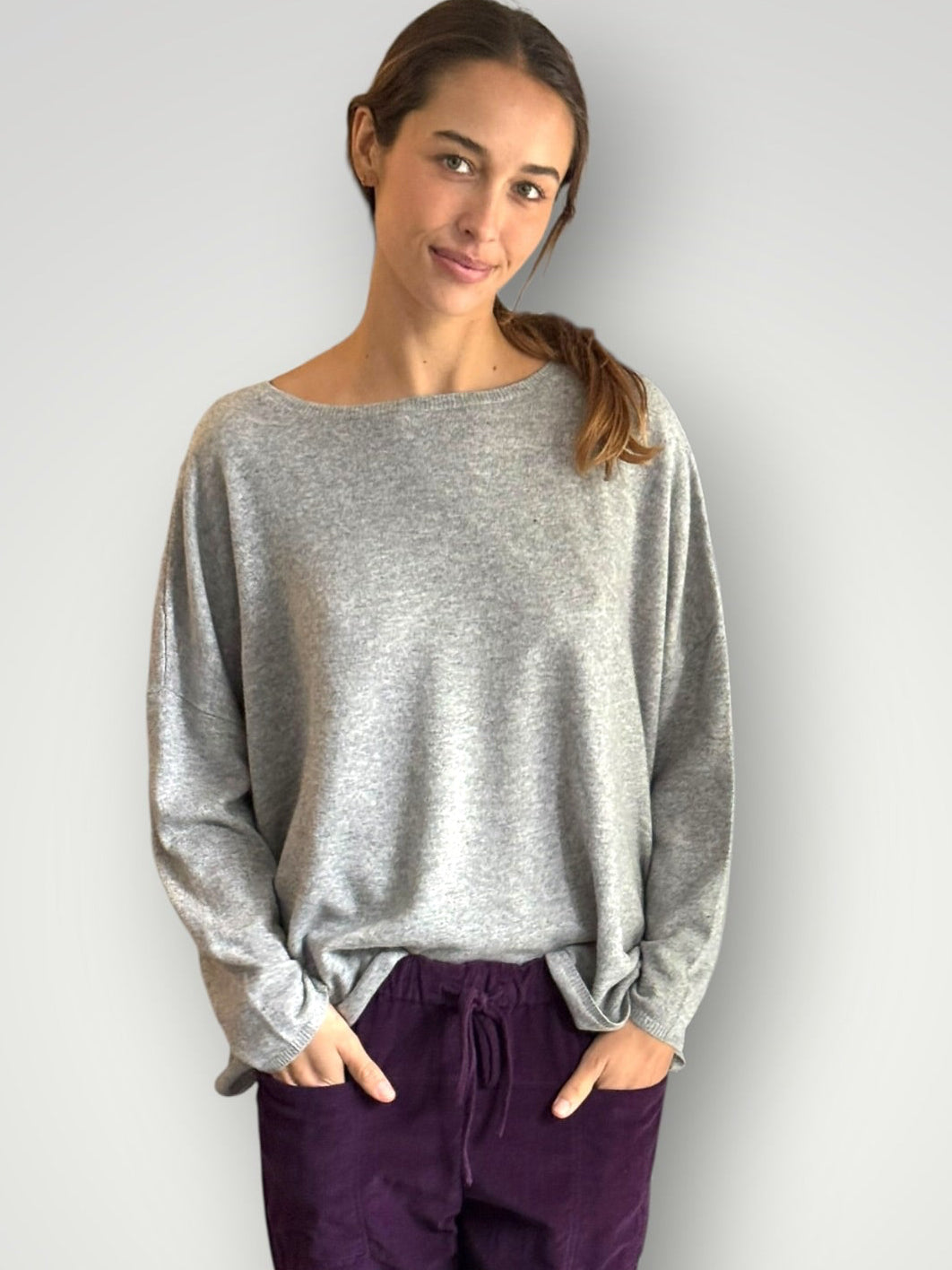 sophie cashmere knit-soft grey General