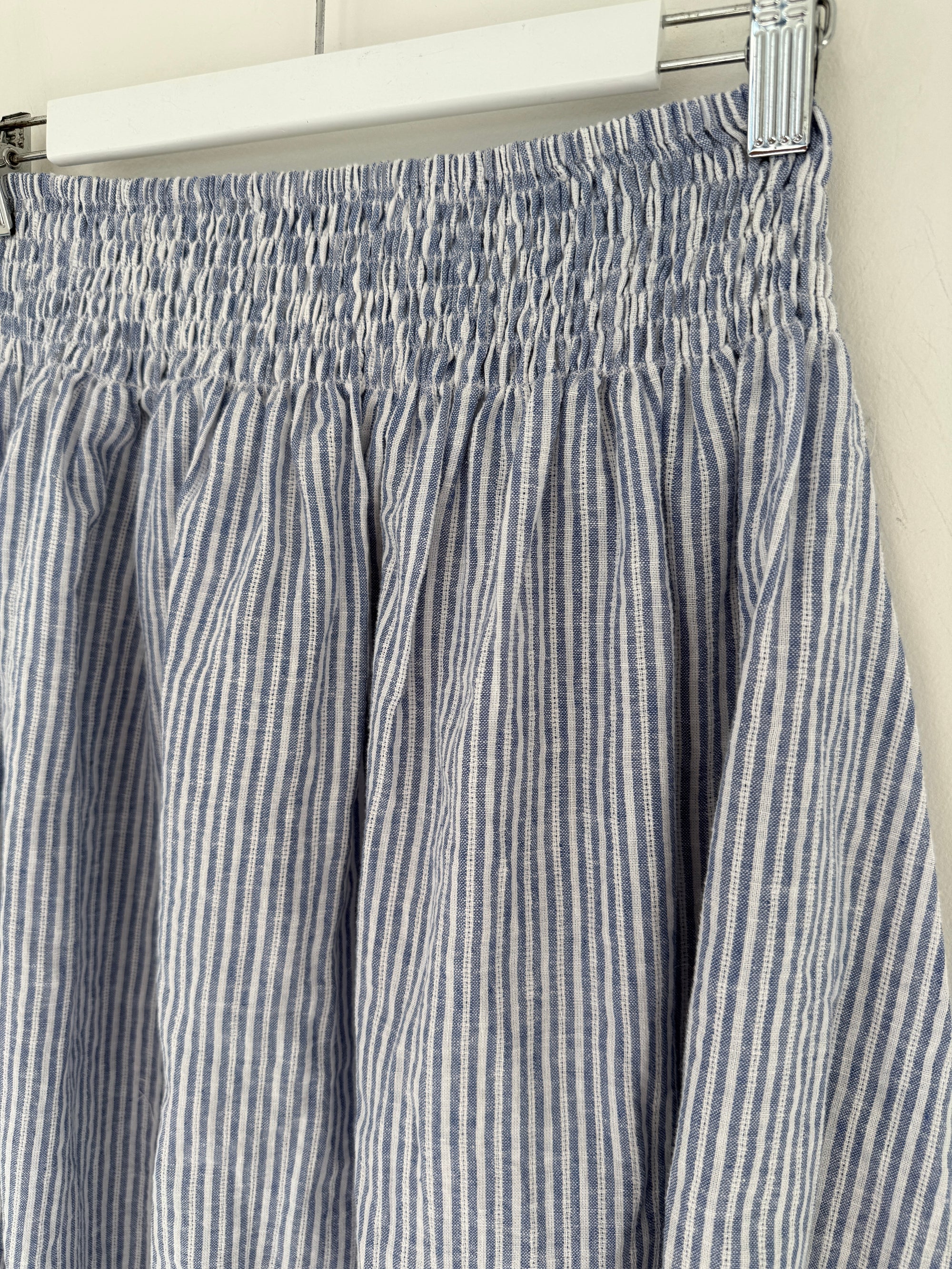 lola skirt - denim stripe cotton Apparel