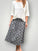 lola skirt - black/grey paisley cotton Apparel
