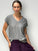 lara knit top - grey cotton Apparel