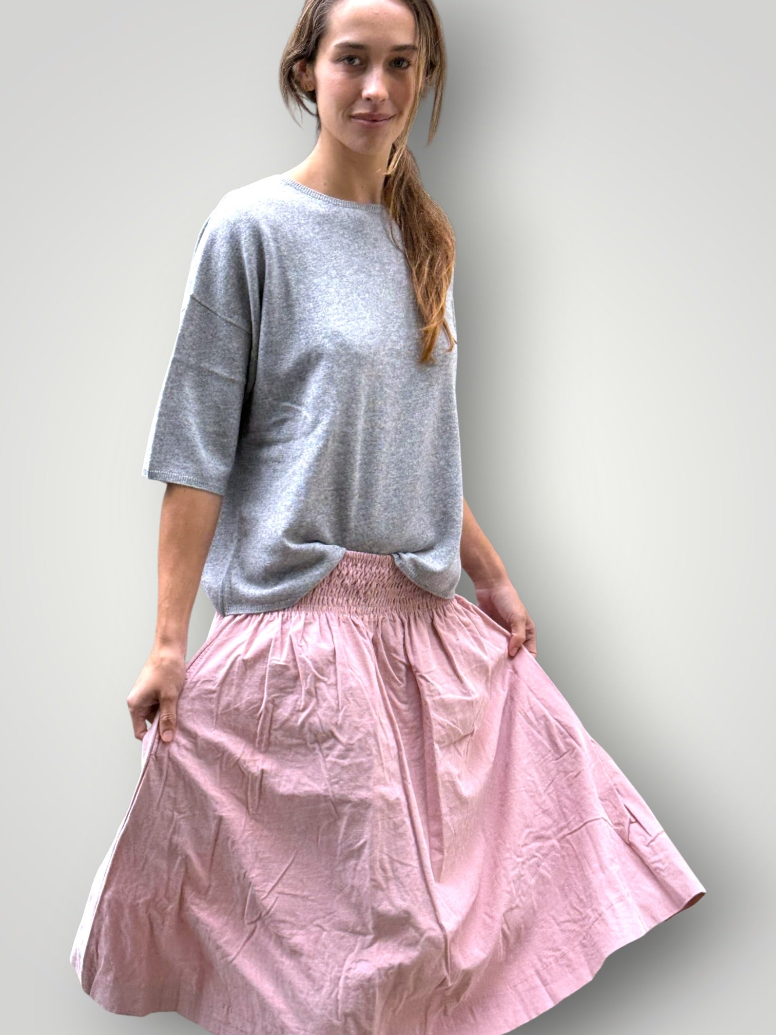 lola skirt- dusty pink rose cord Apparel