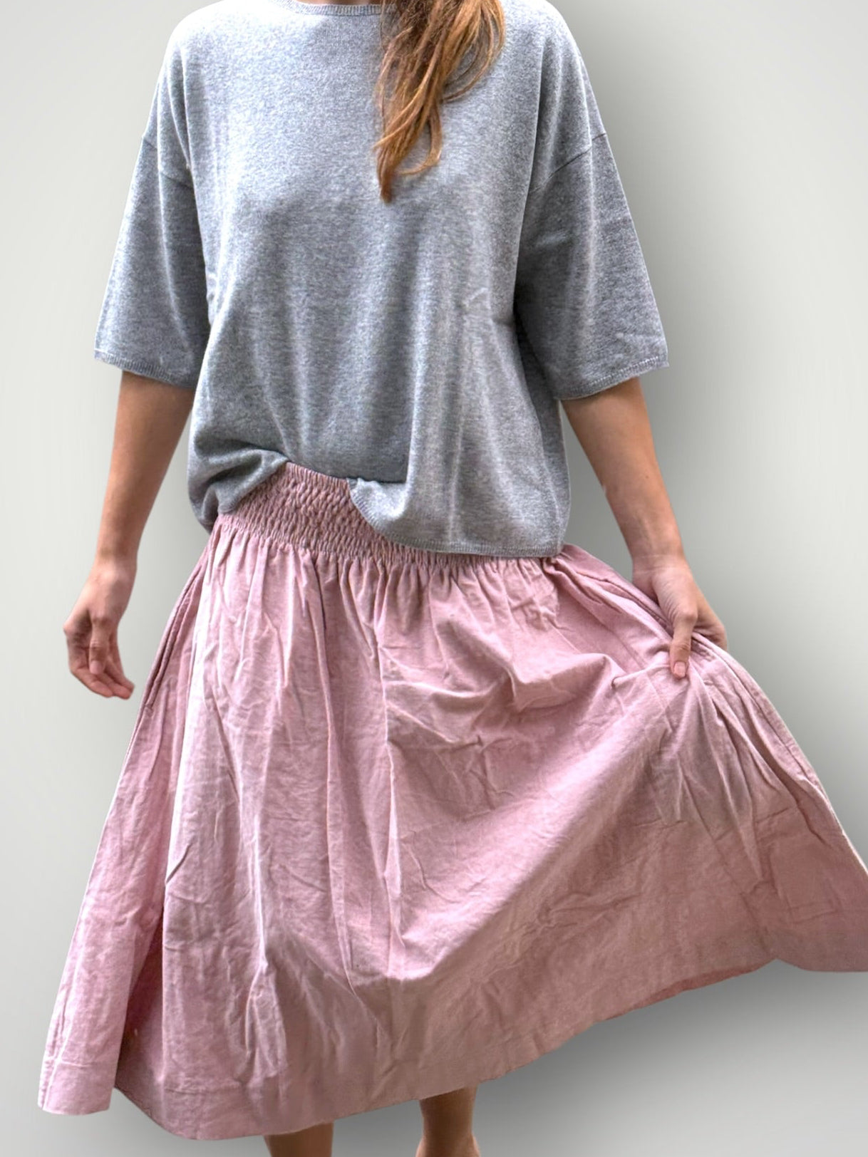 lola skirt- dusty pink rose cord Apparel