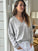 mavis v neck knit-light grey marle cashmere Apparel