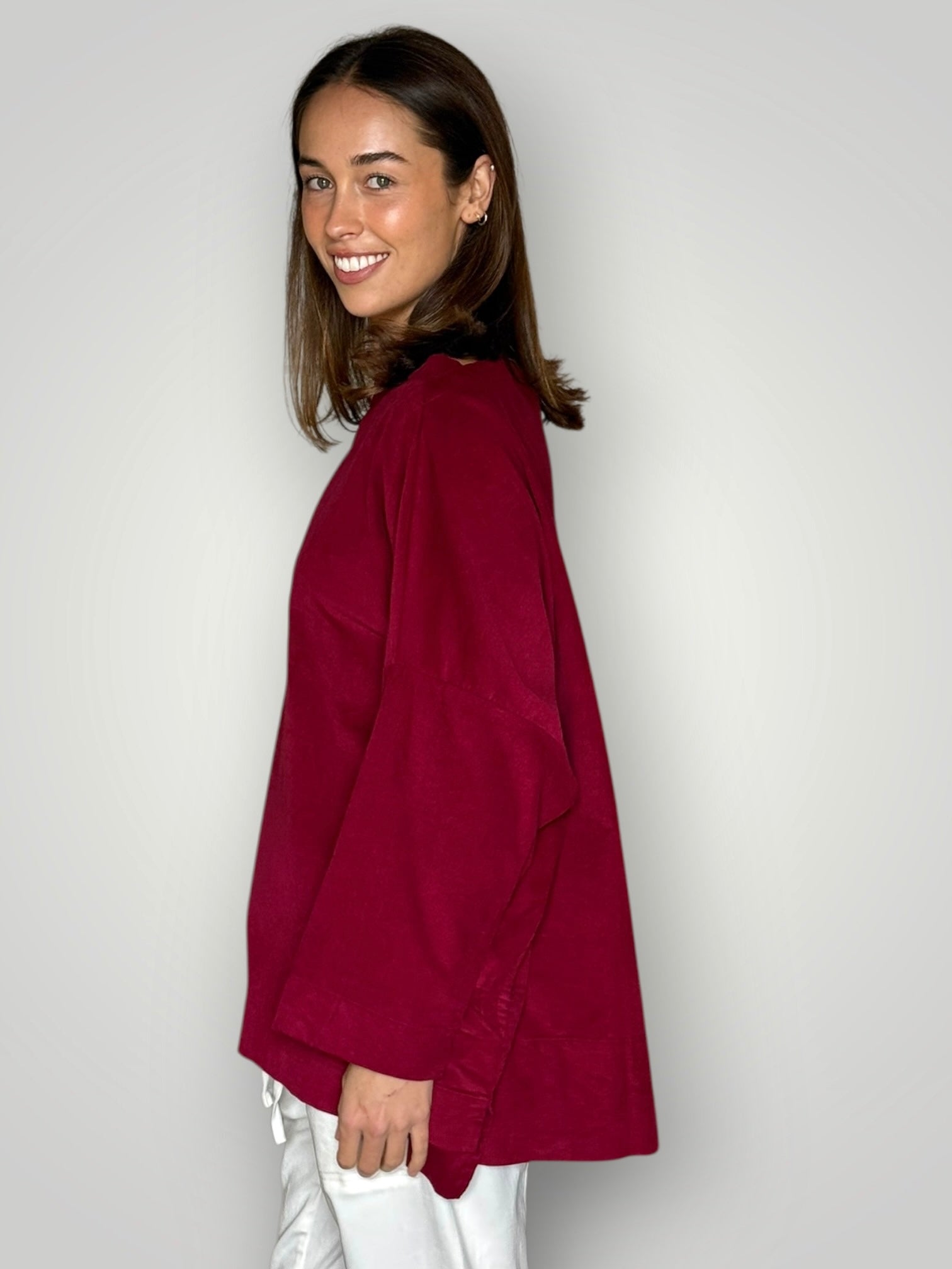avril top - merlot cord Apparel