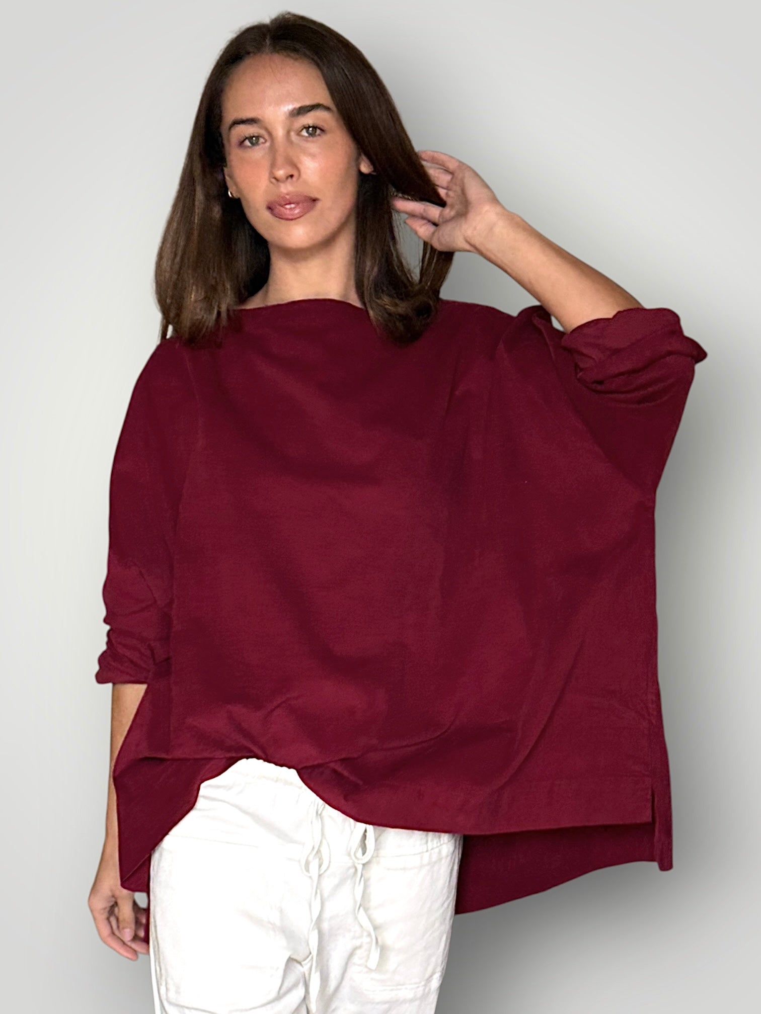 avril top - merlot cord Apparel